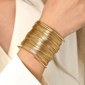 Boho Multi Layered Gold Bracelet
